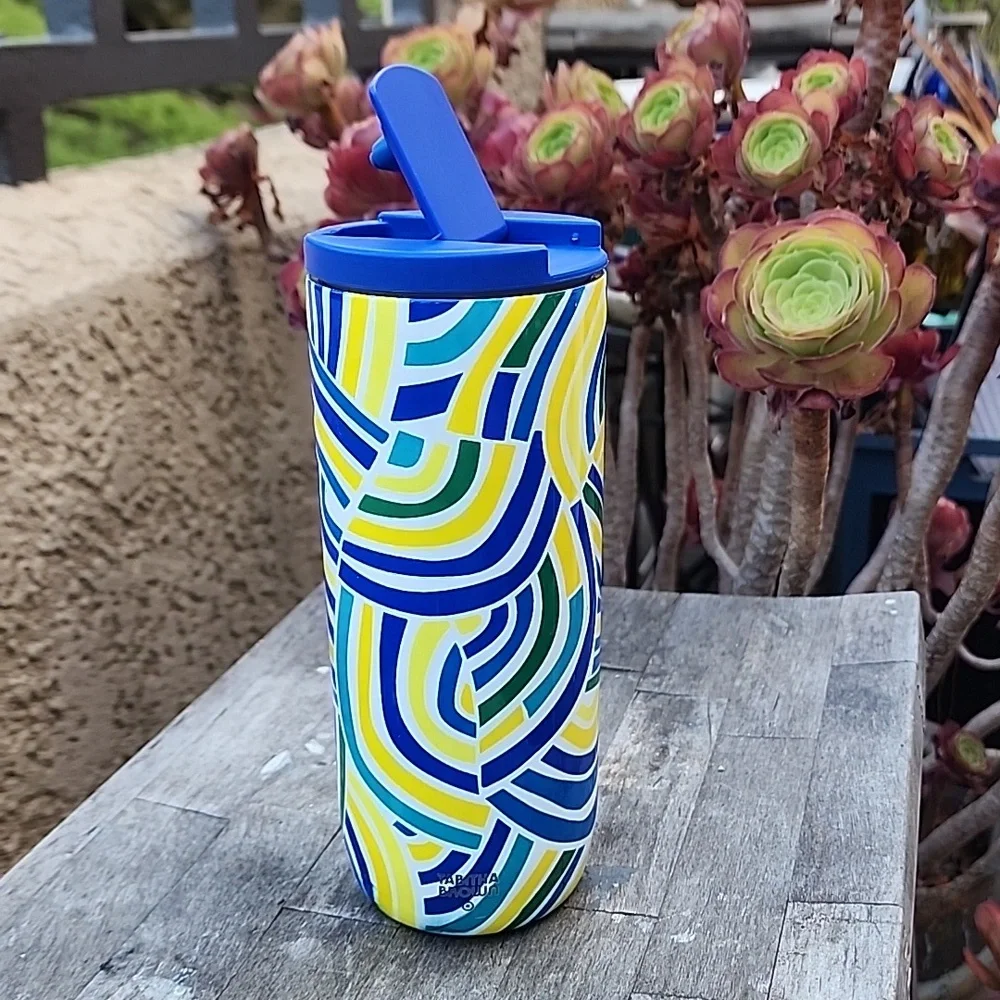Tabitha Brown Water Bottle Blue 16oz